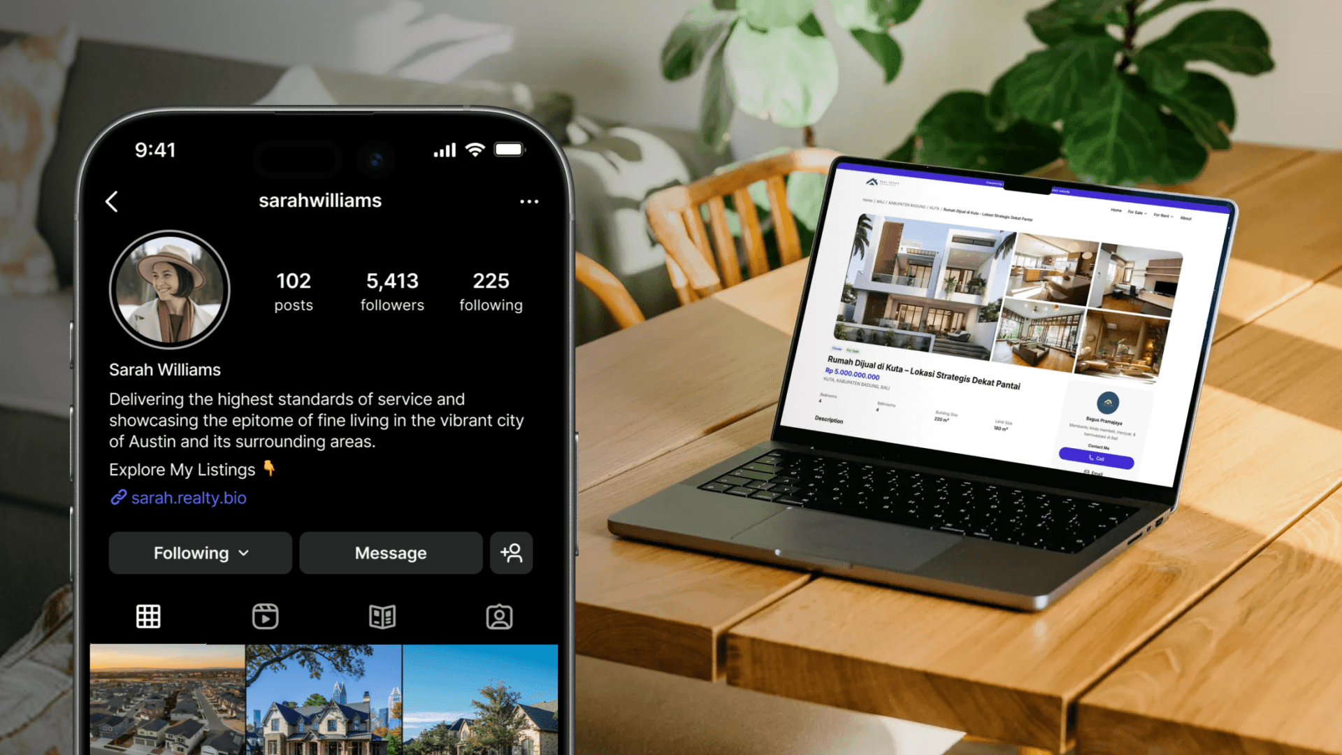 Real Estate Website vs Instagram Profile: What Agents Actually Need